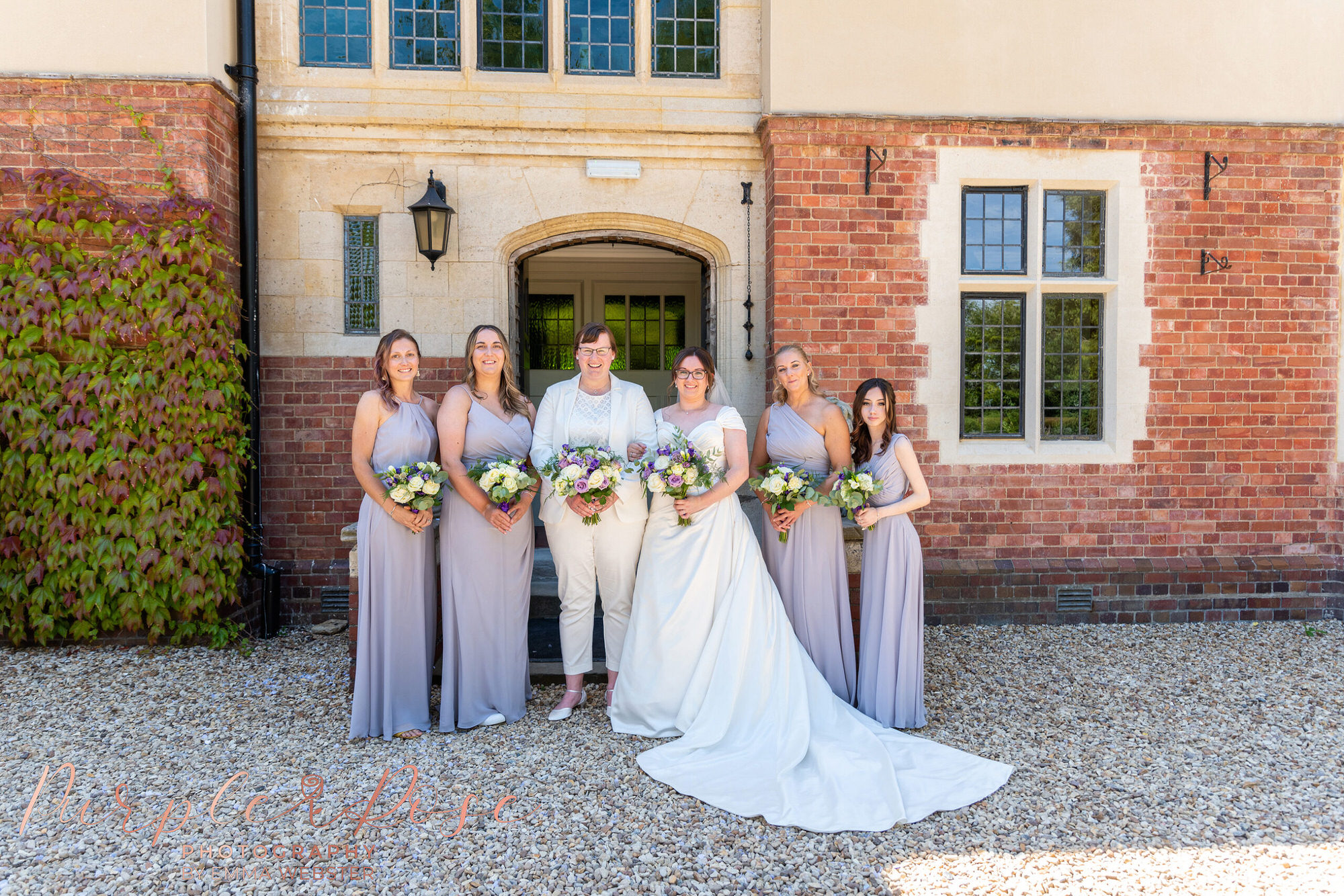 Brides with their bridesmaids