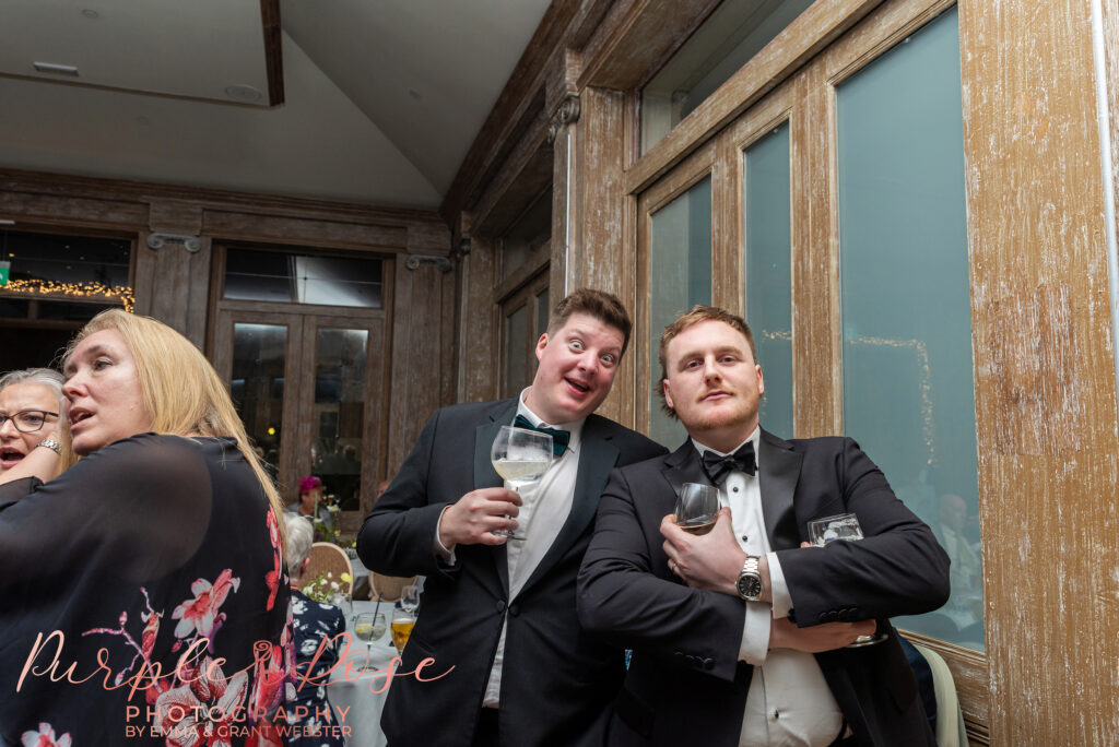 Photo of wedding guests on the dance floor at a wedding in Northampton